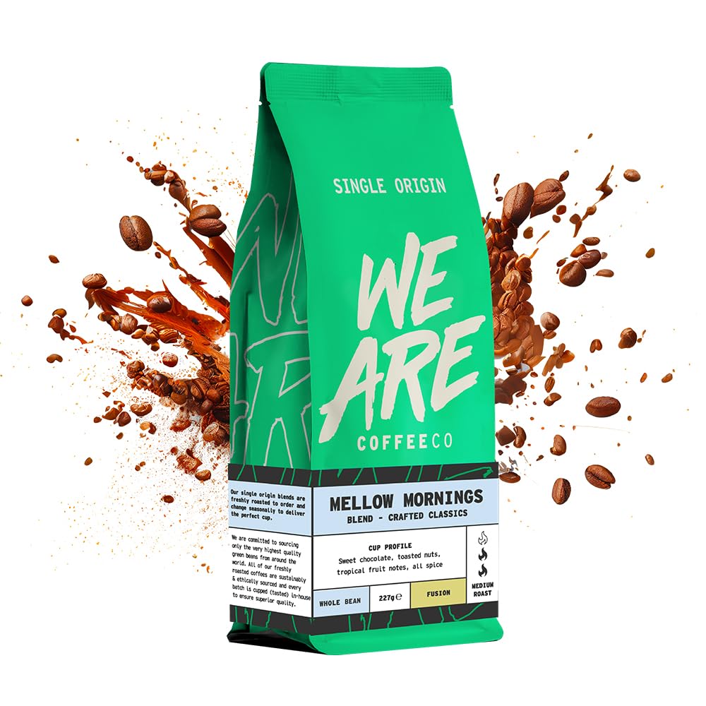 We Are Coffee Co - Mellow Mornings - Single Origin Blend Ground Coffee Espresso 1kg | Medium Roast | 100% Arabica | Freshly Roasted in the UK