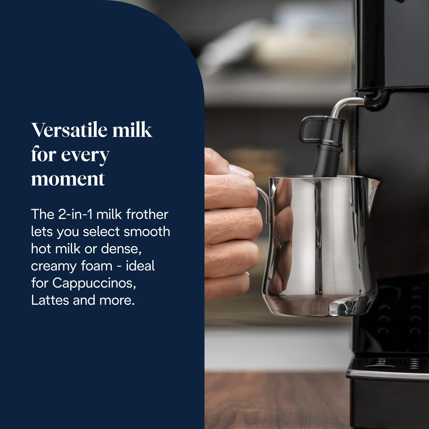 De'Longhi Magnifica Evo Next ECAM312.80.TB, Automatic Coffee Machine With Automatic Milk Frother, Bean To Cup Coffee and Cappuccino Machine with Intuitive Touch Display, Black/Titanium