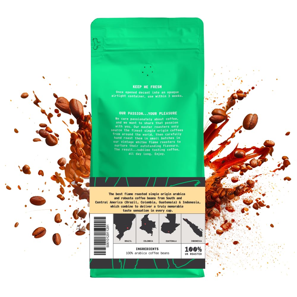 We Are Coffee Co - Single Origin Blend Coffee Beans - Blazing Trails | Whole Bean 1kg | Dark Roast | 100% Arabica | Freshly Roasted in the UK