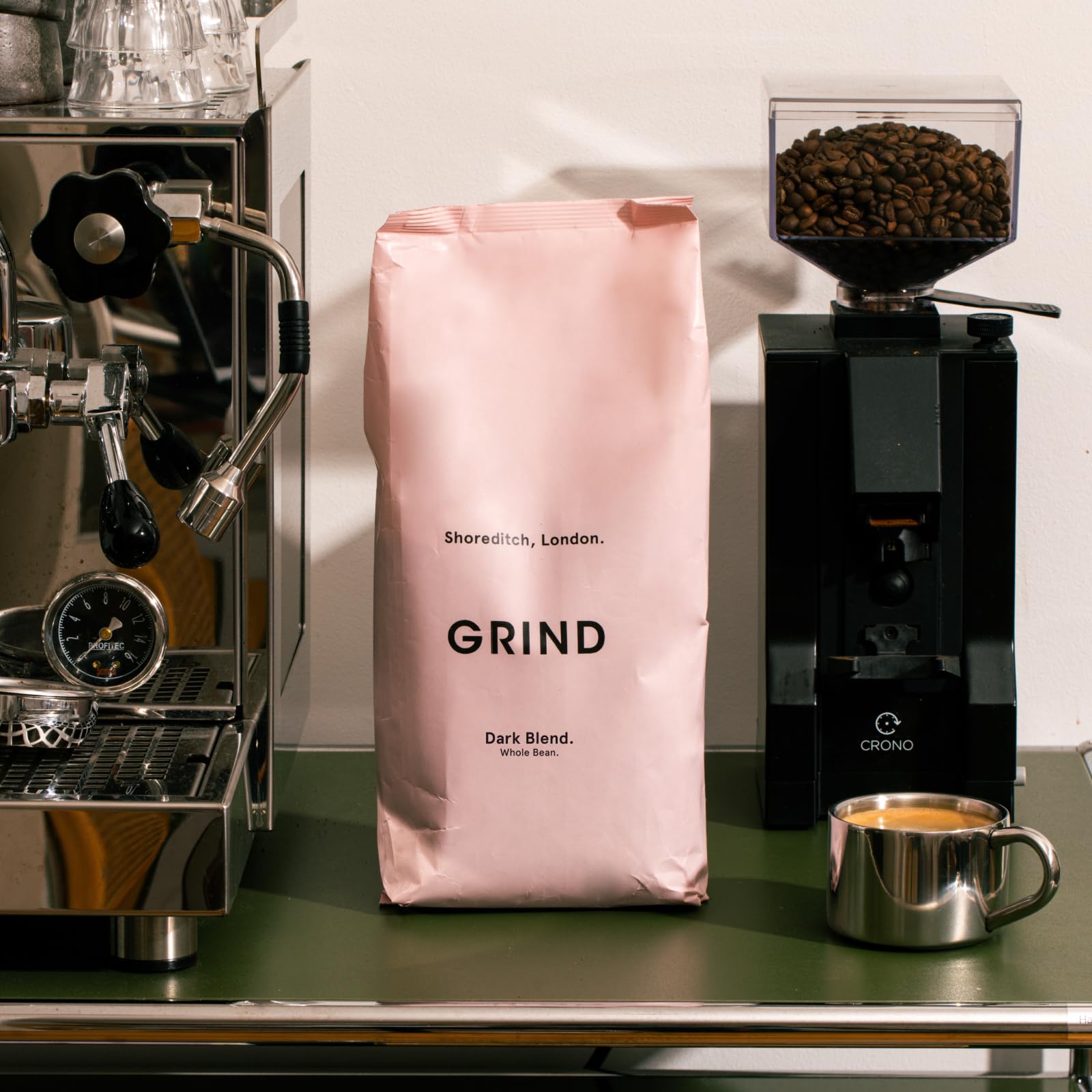 Grind Dark Blend Specialty Coffee Beans – 1kg Bag – Dark Roast – Suitable for All Coffee Machines – 100% Arabica – Barista Quality – Freshly Roasted in UK