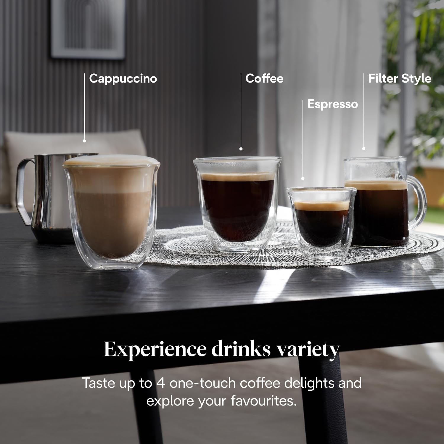 De'Longhi Magnifica Evo Next ECAM312.80.TB, Automatic Coffee Machine With Automatic Milk Frother, Bean To Cup Coffee and Cappuccino Machine with Intuitive Touch Display, Black/Titanium