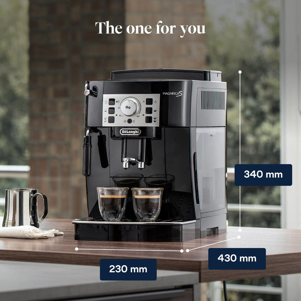 De'Longhi Magnifica Evo Next ECAM312.80.TB, Automatic Coffee Machine With Automatic Milk Frother, Bean To Cup Coffee and Cappuccino Machine with Intuitive Touch Display, Black/Titanium